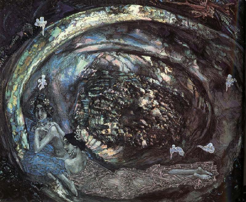 Mikhail Vrubel Pearl oil painting image